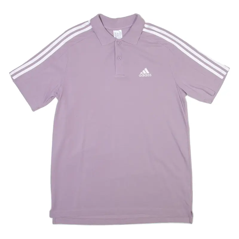 ADIDAS Mens Polo Shirt Purple M