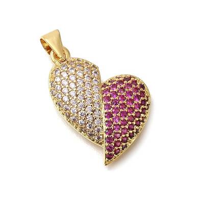 Brass Micro Pave Cubic Zirconia Pendants