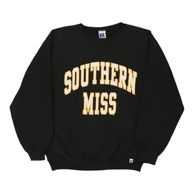Southern Miss Russell Athletic Sweatshirt - Medium Black Cotton Blend