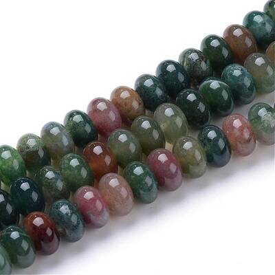 Natural Indian Agate Bead Strands