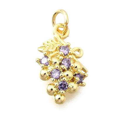 Brass Micro Pave Cubic Zirconia Pendants