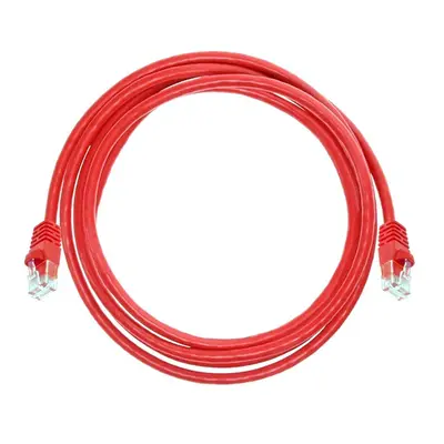2141 Monoprice Cat5e Ethernet Patch Cable Snagless RJ45 Stranded 350MHz UTP Pure Bare Copper Wire 24AWG 7ft Red