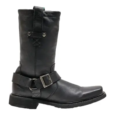 DURANGO High Boots Black Leather Mens UK 7.5