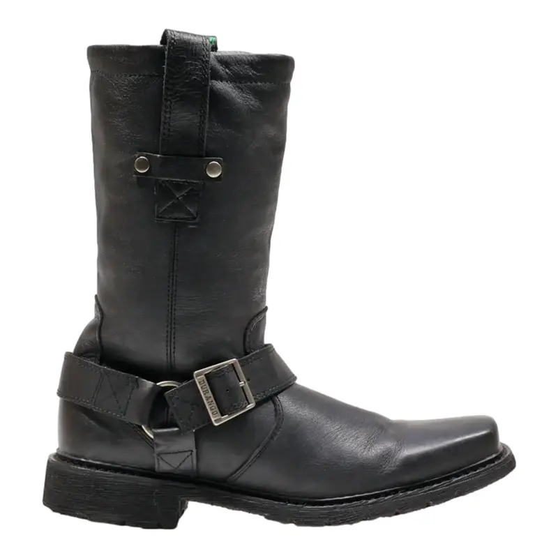 DURANGO High Boots Black Leather Mens UK 7.5