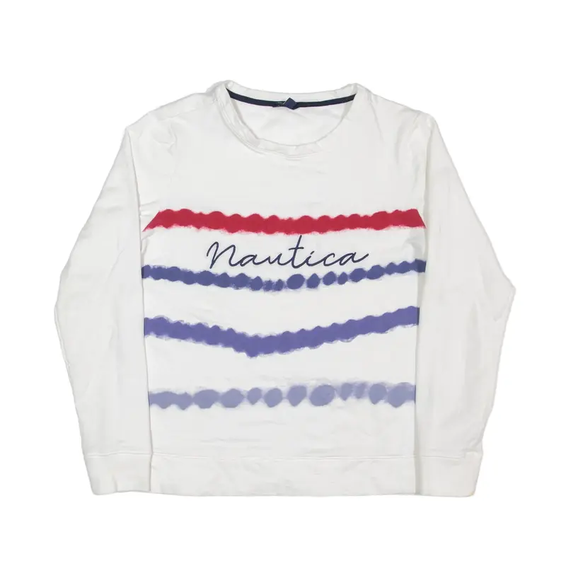 NAUTICA Sweatshirt White Womens M