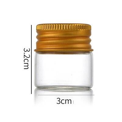 Clear Glass Bottles Bead Containers