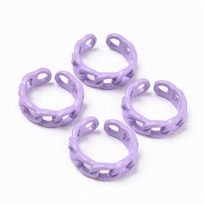 Spray Painted Alloy Cuff Rings