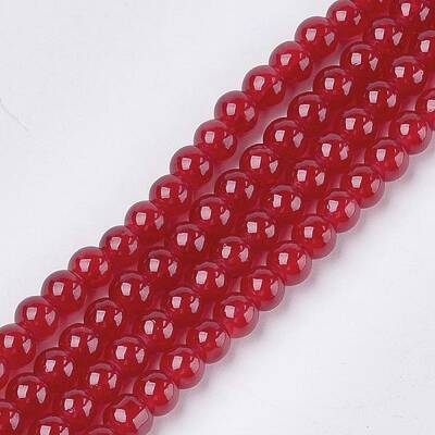 Baking Painted Crackle Glass Bead Strands
