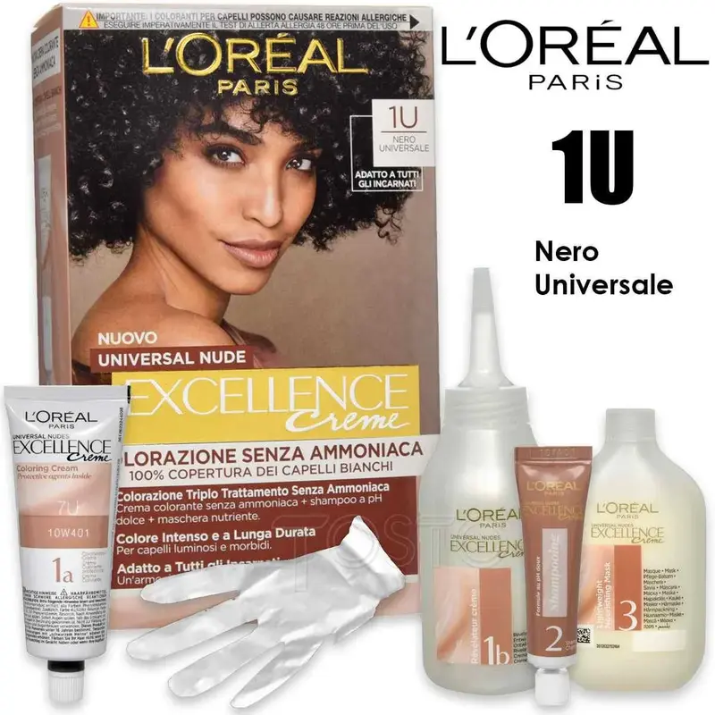 L'oreal color triple treatment excellence nude black