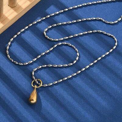 304 Stainless Steel Geometric Pendant Necklaces for Women