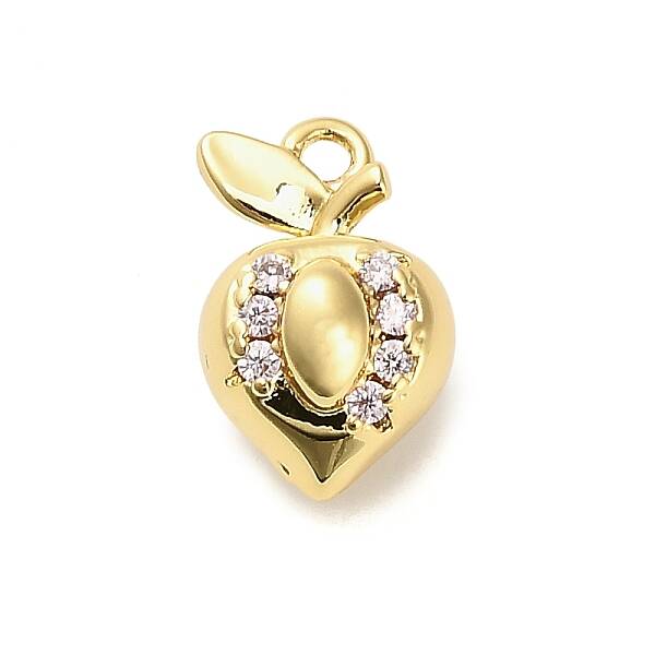 Brass Micro Pave Cubic Zirconia Pendants