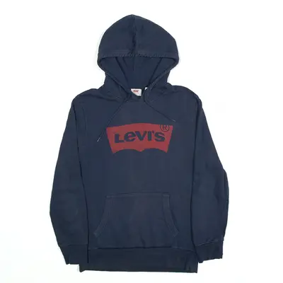 LEVI'S Hoodie Blue Pullover Mens S
