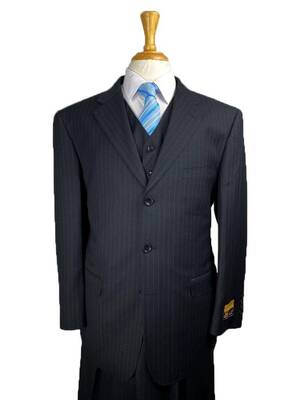 Classic Fit Suit - Pleated Pants - Athletic Fit Suits - Executive Cut Suit