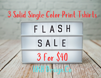 Flash Sale S to 6X 3 for 40