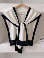 Women's Colorblock Shawl, Casual Style Soft Comfortable Shawl for Daily Wear, Fashion Chic Accessories for Women & Girls, Mom...