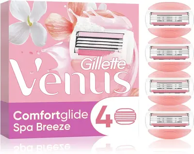 Gillette Venus Comfortglide Spa Breeze Replacement Blades 4 Pieces