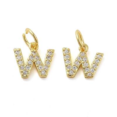 Brass Micro Pave Cubic Zirconia Pendants