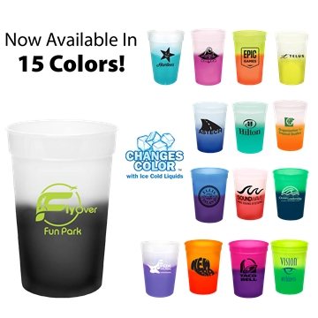 250 Custom Mood 12 oz Stadium Cup - Color Changing & BPA Free