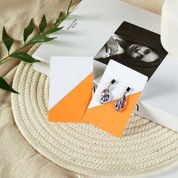 Rectangle Paper Earring Display Cards