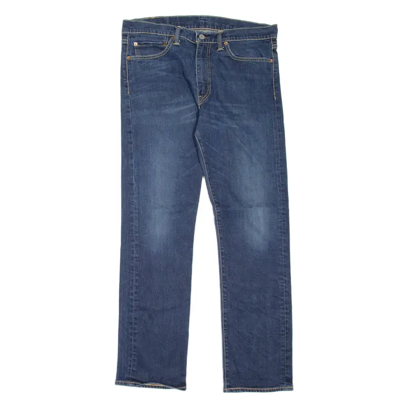 LEVI'S 513 Jeans Mens Blue Slim Straight Stone Wash W34 L32