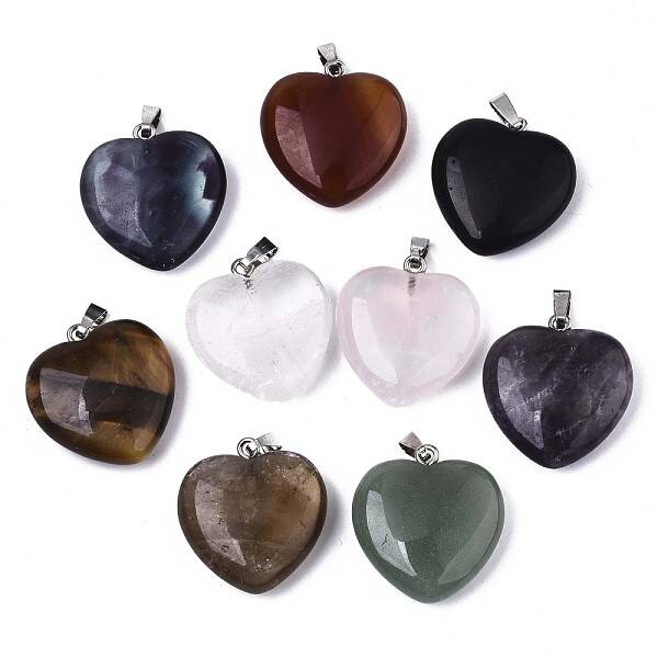 Natural Mixed Gemstone Pendants