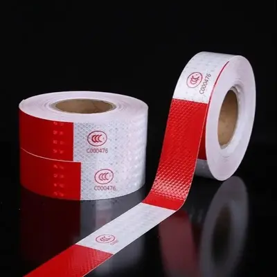 2 Inch x 100 Feet Reflective Tape, 1 Count Waterproof Adhesive Tape, Suitable for Trailers, Trucks, Vehicles and Roads, Boats...