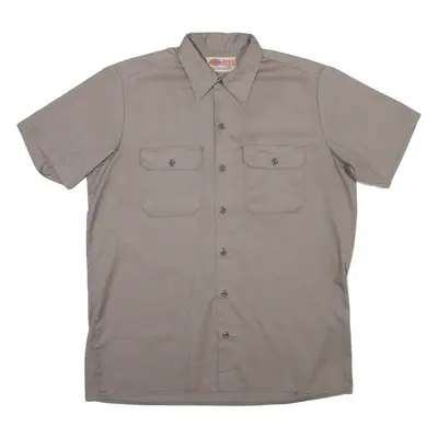 DICKIES Mens Worker Shirt Grey L