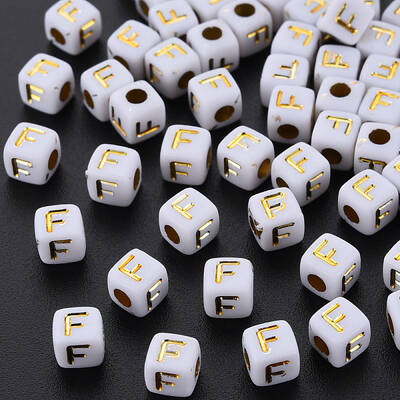 Opaque White Acrylic Beads