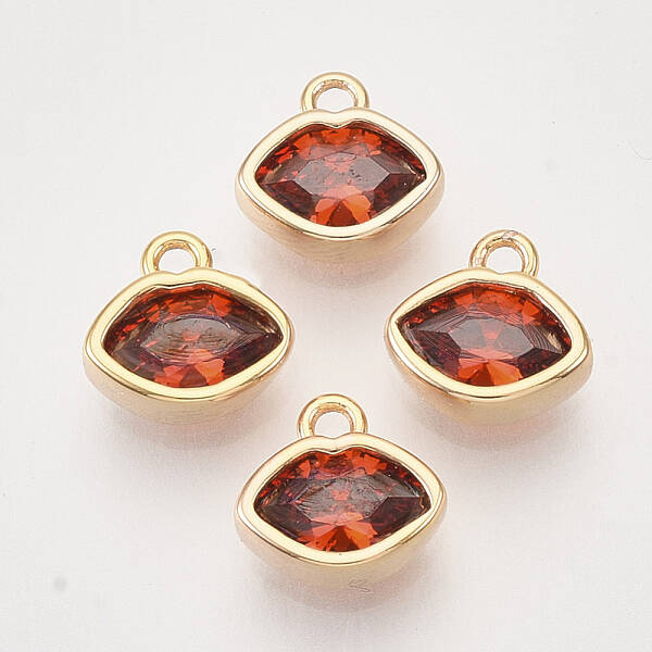 Brass Cubic Zirconia Charms