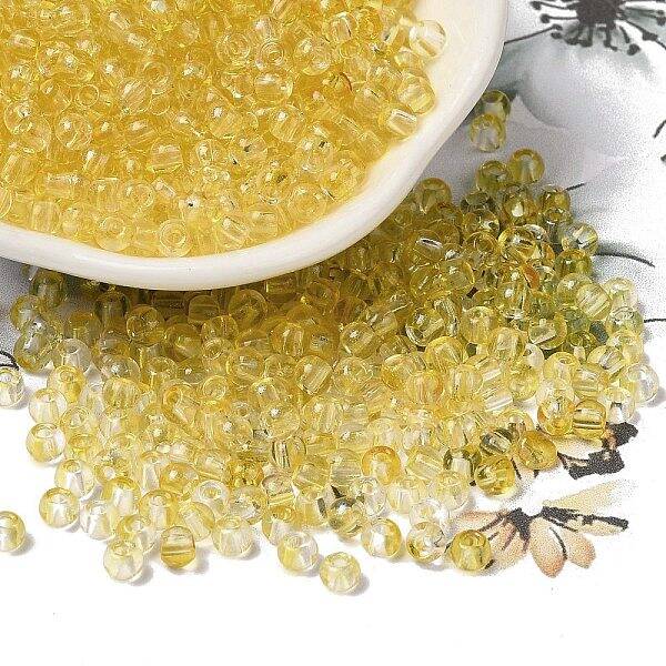 Transparent Colours Glass Round Beads