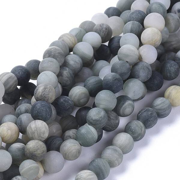 Natural Green Rutilated Quartz Beads Strands
