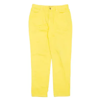 RALPH LAUREN Womens Trousers Yellow Regular Straight W30 L28