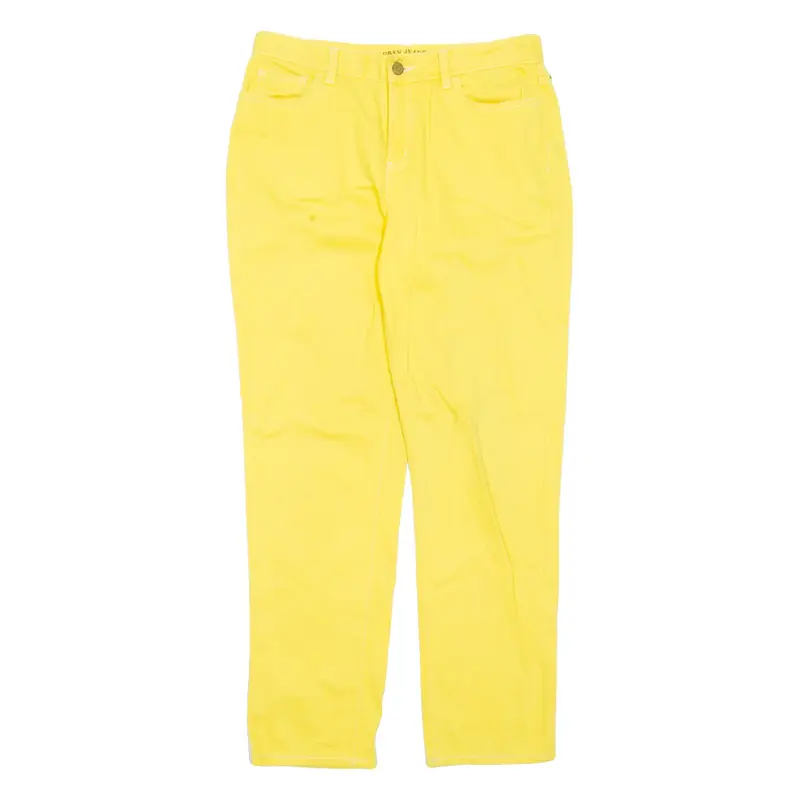RALPH LAUREN Womens Trousers Yellow Regular Straight W30 L28