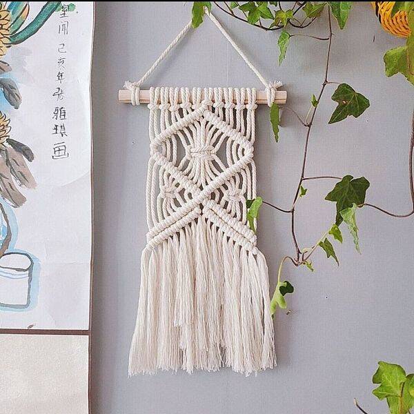 Cotton Cord Macrame Woven Wall Hanging