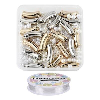 DIY Chunky Tube Beads Bracelet Making Kit