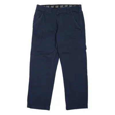 CAT Workwear Mens Trousers Blue Regular Straight W34 L30
