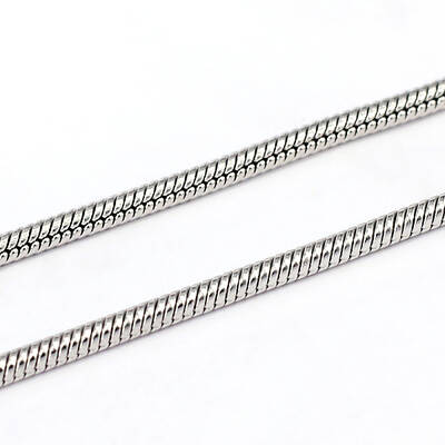 Tarnish Resistant 304 Stainless Steel Round Snake Chains