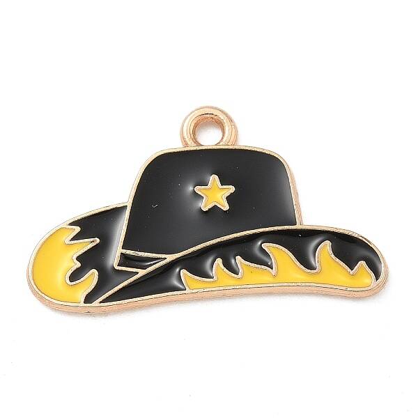 Western Cowboy Theme Alloy Enamel Pendants