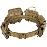 8-Piece 1000D Combat Duty Belt Set - Rugged Utility Belt with Multiple Pouches for Tactical, Outdoor, and Everyday Use - Heav...