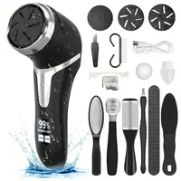 Electric Callus Remover for Feet with 10pcs Foot Grinding Tool - Portable Pedicure Kit Manicure Nail Set Brush