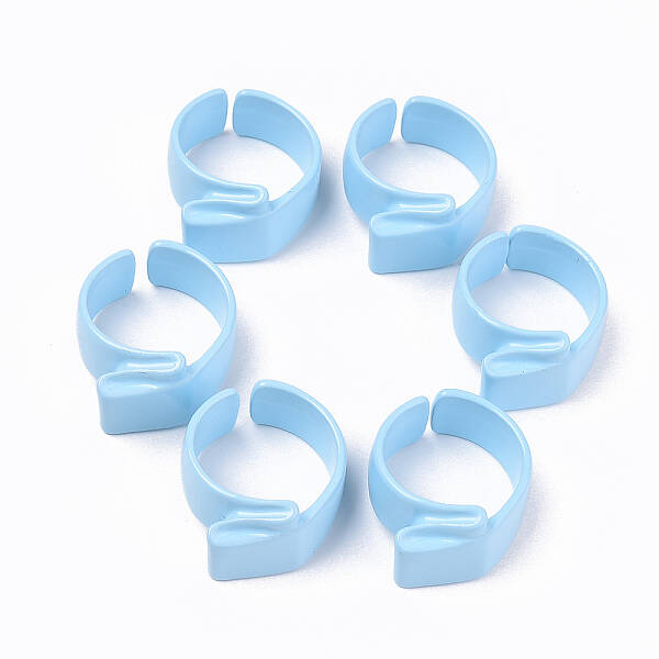 Spray Painted Alloy Cuff Rings