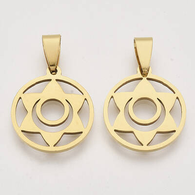 Chakra Theme 201 Stainless Steel Pendants