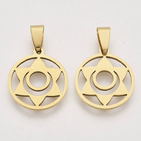 Chakra Theme 201 Stainless Steel Pendants