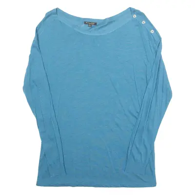 Womens Top Blue Long Sleeve S