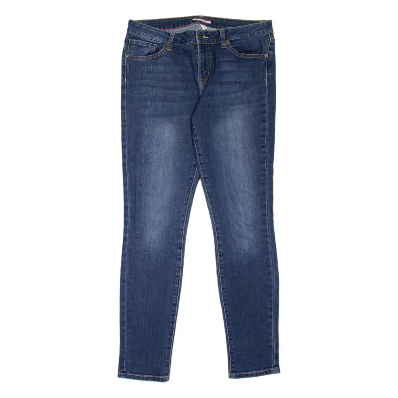 TOMMY HILFIGER Womens Jeans Blue Slim Skinny Stone Wash W32 L30
