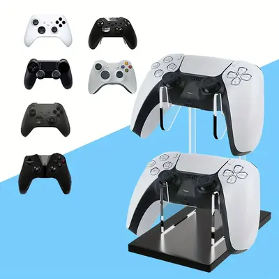 Double Layer Game Controller Holder Storage Rack, Controller Display Stand, Console Accessories for Home & Office, Gaming Acc...