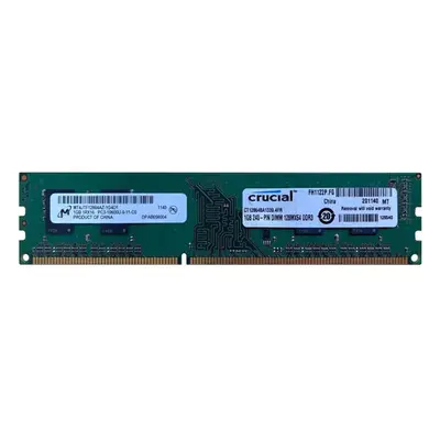 Micron MT4JTF12864AZ-1G4D1 | 1GB DDR3-1333MHz PC3-10600 Non-ECC Unbuffered UDIMM CL9 1Rx16 1.5V 240-Pin Memory Module
