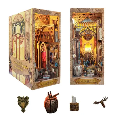 Wooden Dragons Design DIY Wooden Making Decoration, 1 Set DIY Decorative Woodwork Box with Light (1000pcs/set), DIY Handmade ...