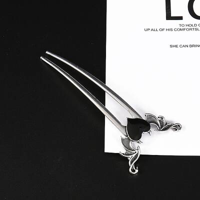 Heart Alloy Hair Sticks