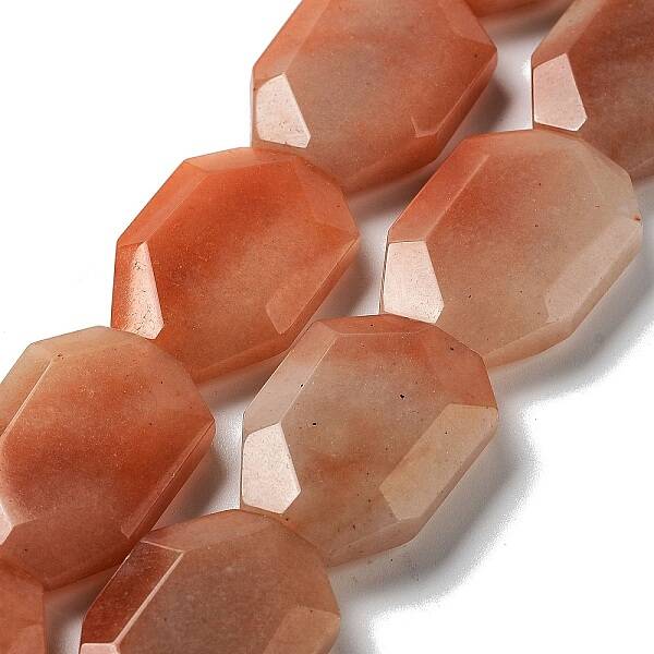 Natural Red Aventurine Beads Strands